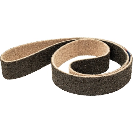 Pferd Surface Conditioning Belt, 2" W, 72" L, 100 G Grit, Medium, Aluminum oxide, POLIVLIES 43586